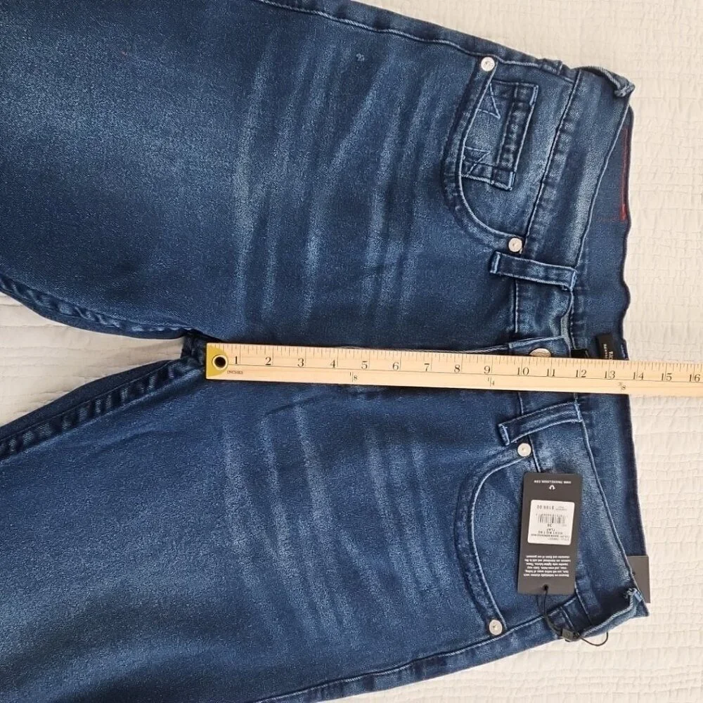 True Religion Ricky Jeans Men's 38 x 34 Relaxed Straight Blue Denim NWT NEW‎